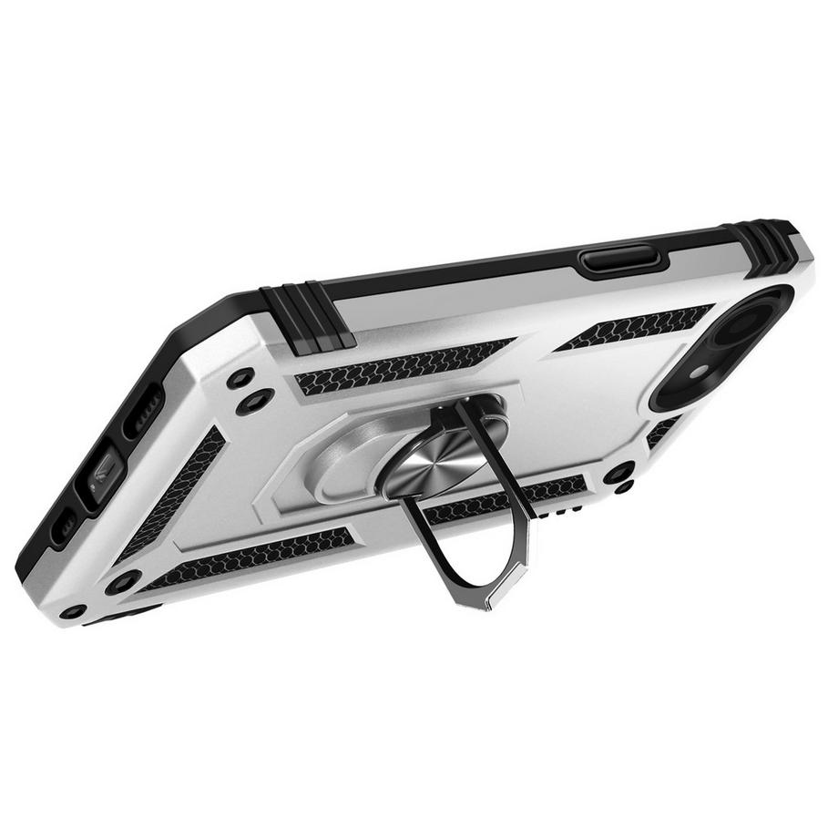 Avizar  iPhone 16e Ring Hülle Silber 