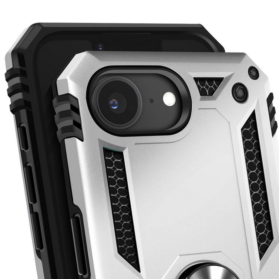 Avizar  iPhone 16e Ring Hülle Silber 