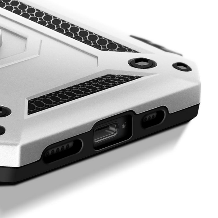 Avizar  iPhone 16e Ring Hülle Silber 