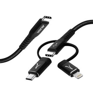 Akashi  Cable de charge 3en1 connecteur USB-C 