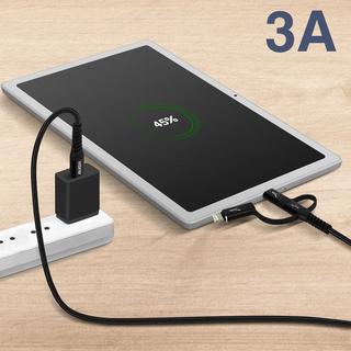 Akashi  Cable de charge 3en1 connecteur USB-C 