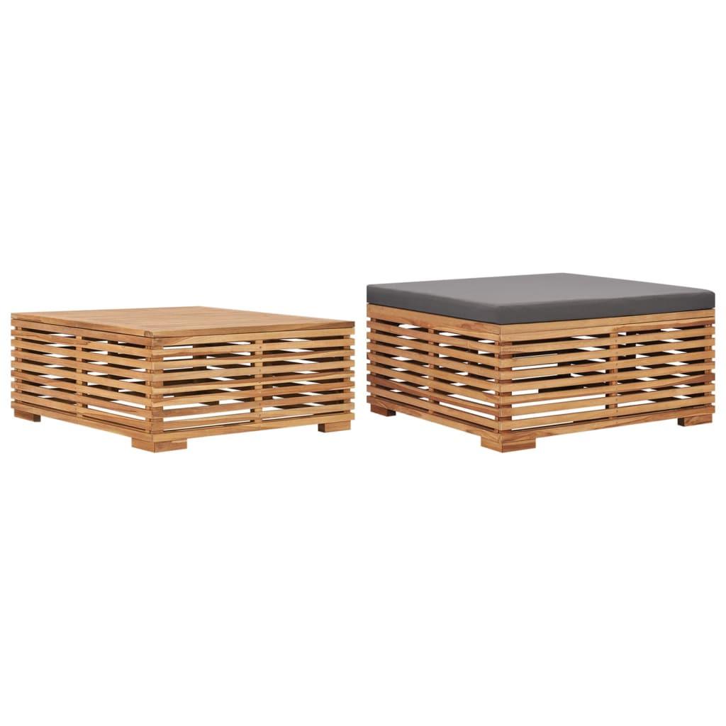 VidaXL Table de jardin teck  