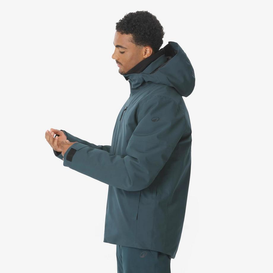 QUECHUA  Wasserdichte Ski- und Snowboardjacke , 500 dunkelgrün 