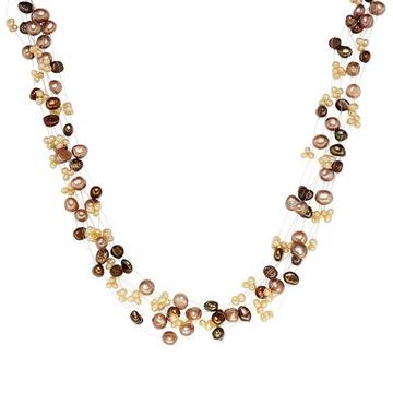 Femme Collier de perles