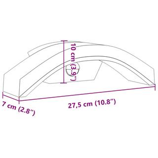 VidaXL applique da parete per esterni con LED Alluminio  