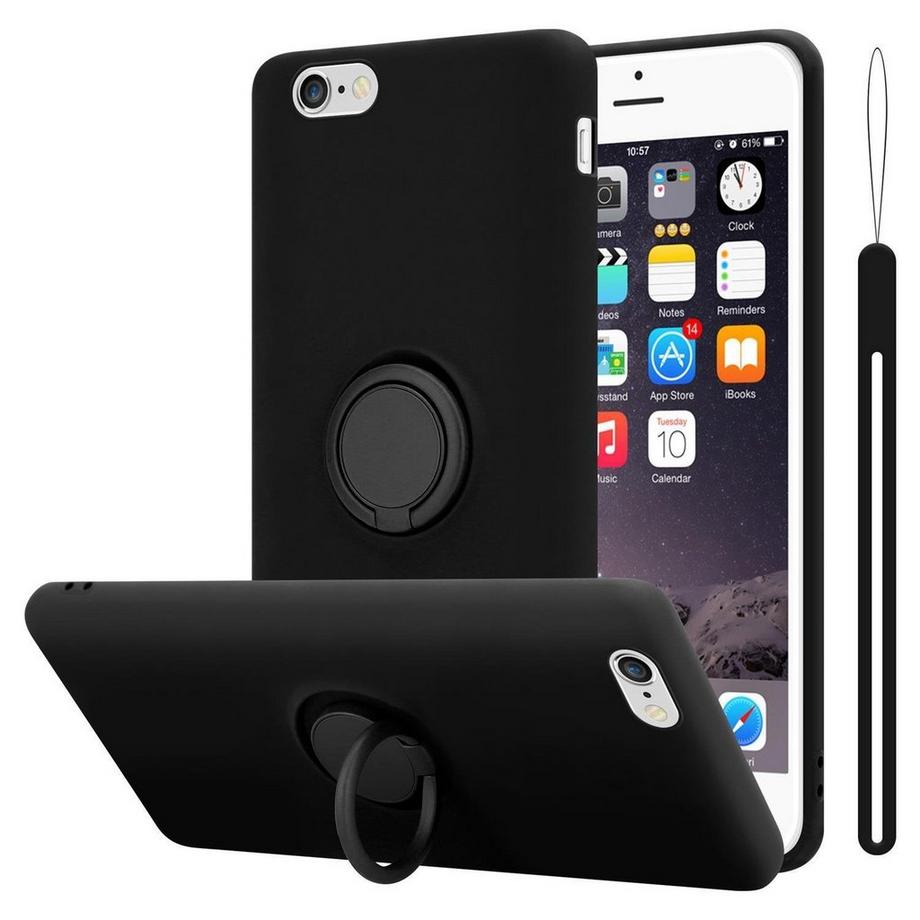 Cadorabo  Housse compatible avec Apple iPhone 6 PLUS / 6S PLUS - Coque de protection en silicone TPU flexible avec anneau 