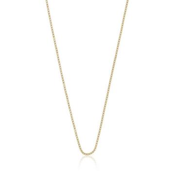 Collier Venezianer Gelbgold 750, 1mm, 38cm