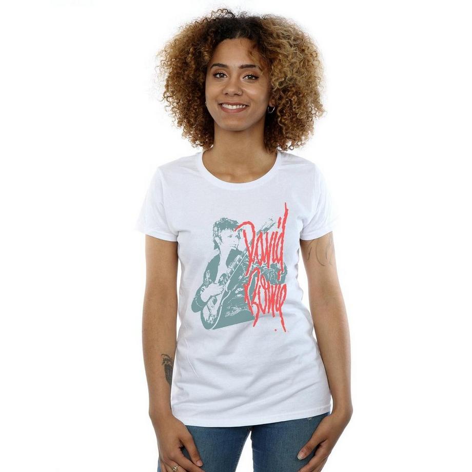 David Bowie Gitarren Print T-Shirt  