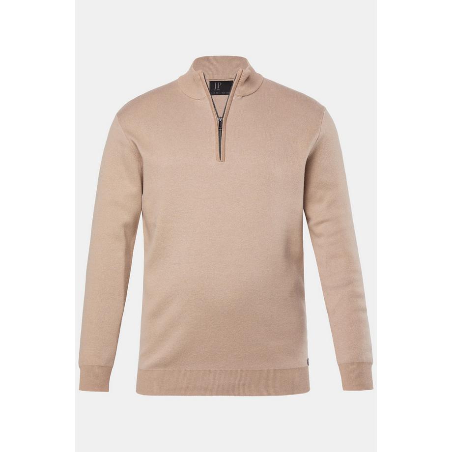 JP1880 Pull camionneur maille fine CashmereTouch col zippé  