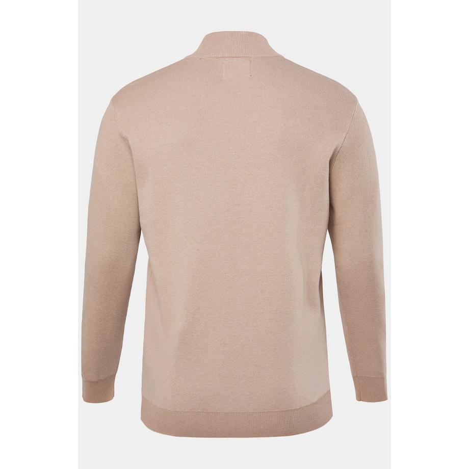 JP1880 Pull camionneur maille fine CashmereTouch col zippé  