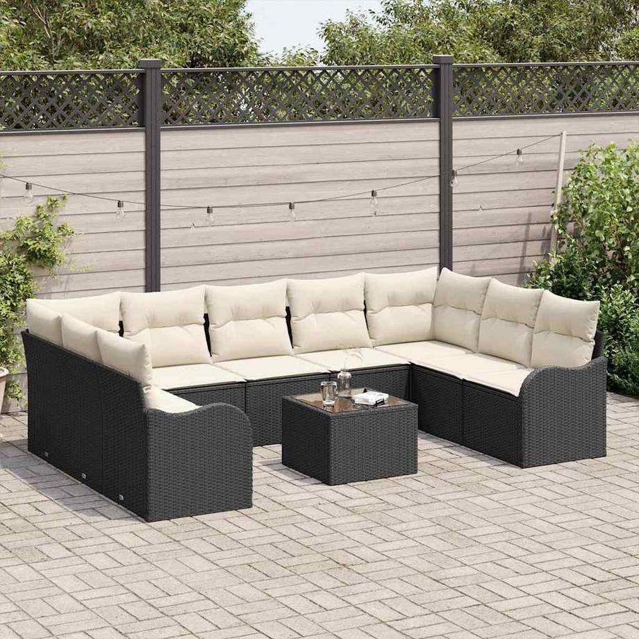 VidaXL Canapé de jardin poly rattan  