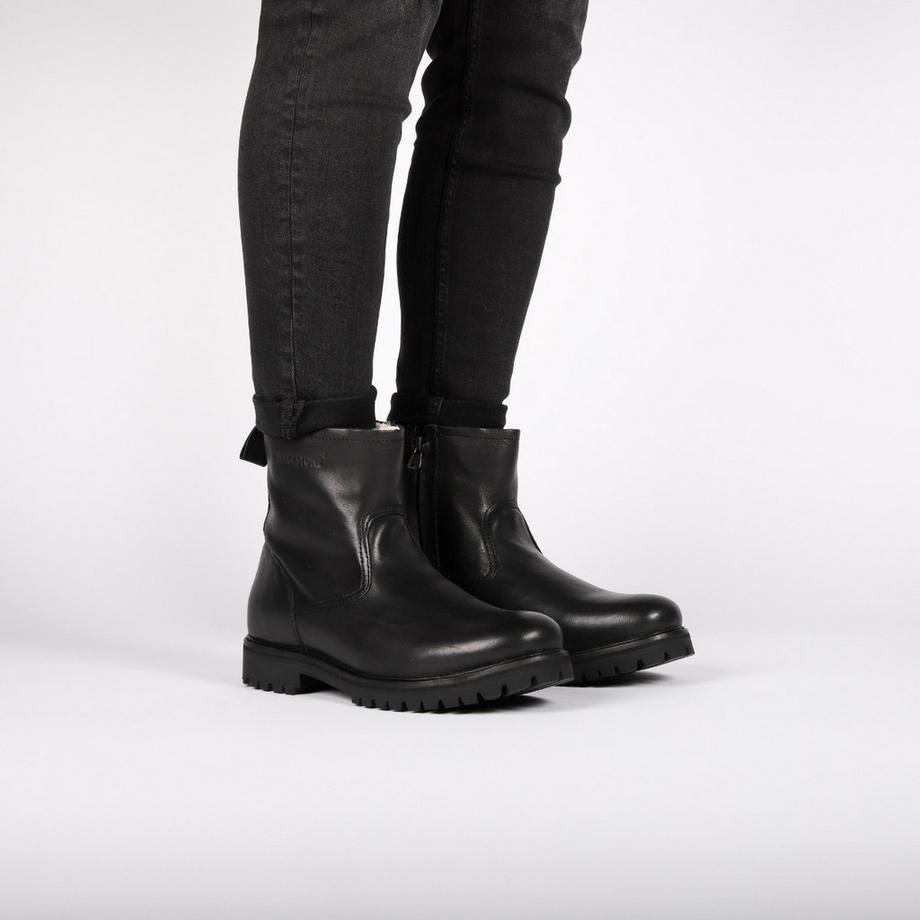 Blackstone OM63 Stivali con Zip Rivestiti di Pelliccia  