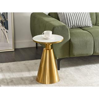 Beliani Table d'appoint en Métal Glamour ANDRES  