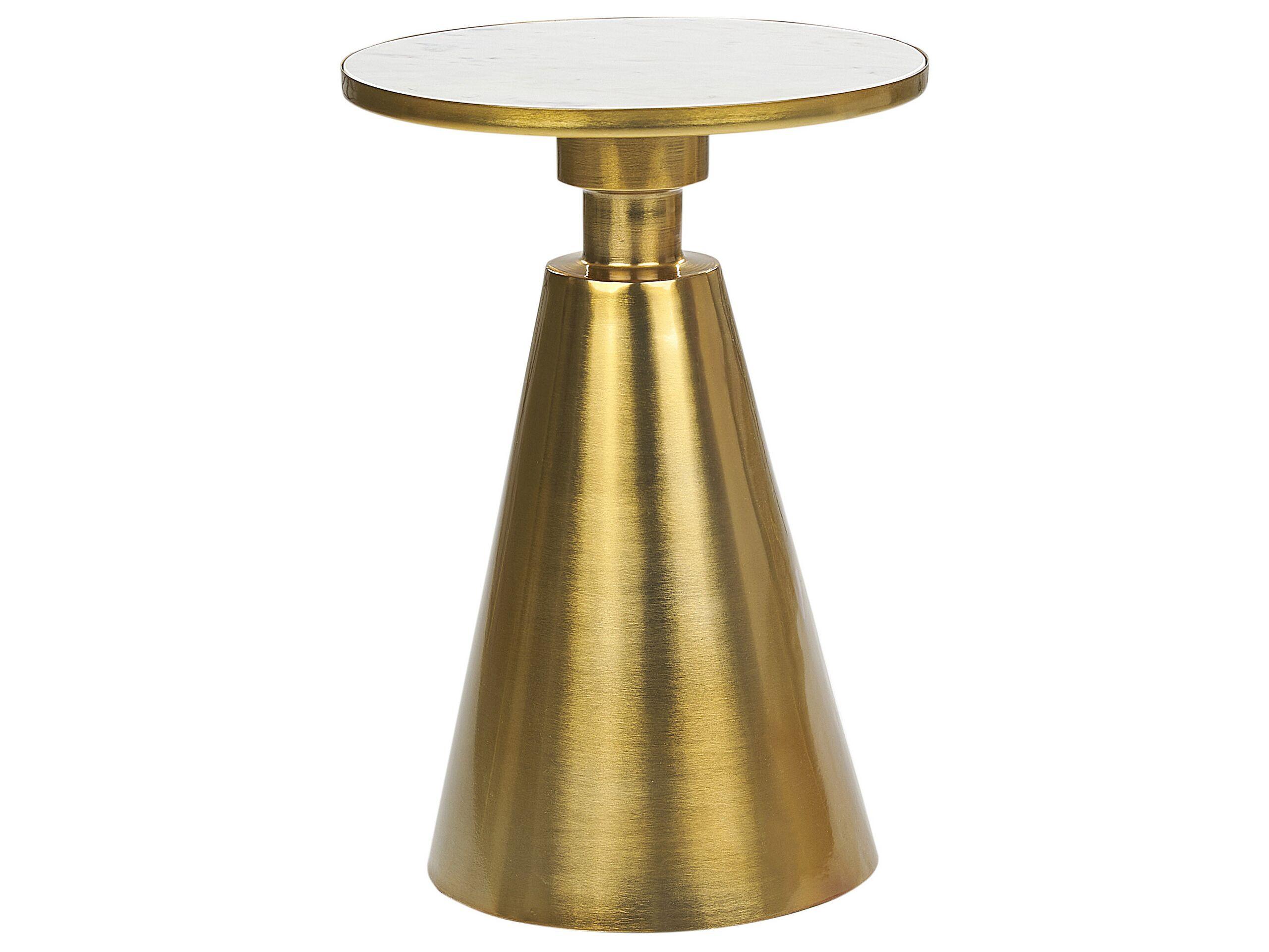 Beliani Table d'appoint en Métal Glamour ANDRES  