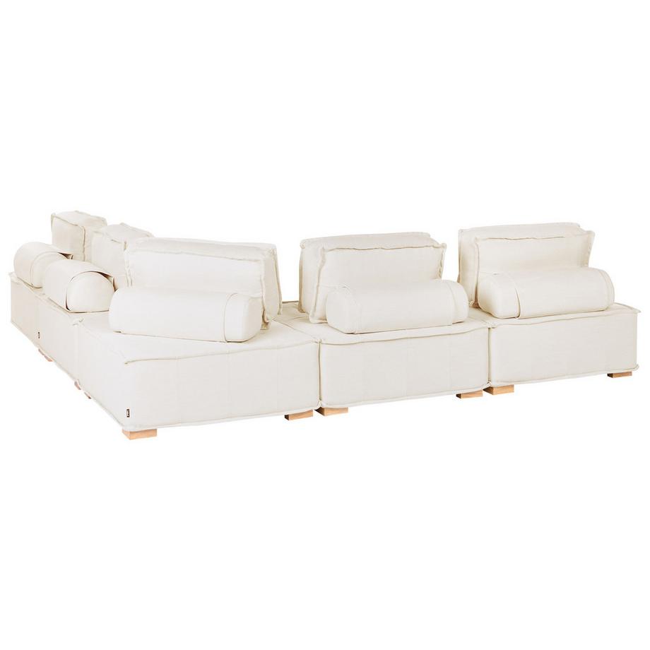 Beliani Canapé d'angle en Tissu Moderne TIBRO  
