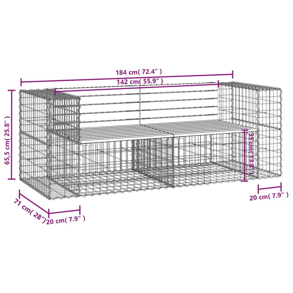 VidaXL Banc de jardin bois de douglas  