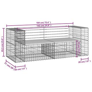 VidaXL Banc de jardin bois de douglas  