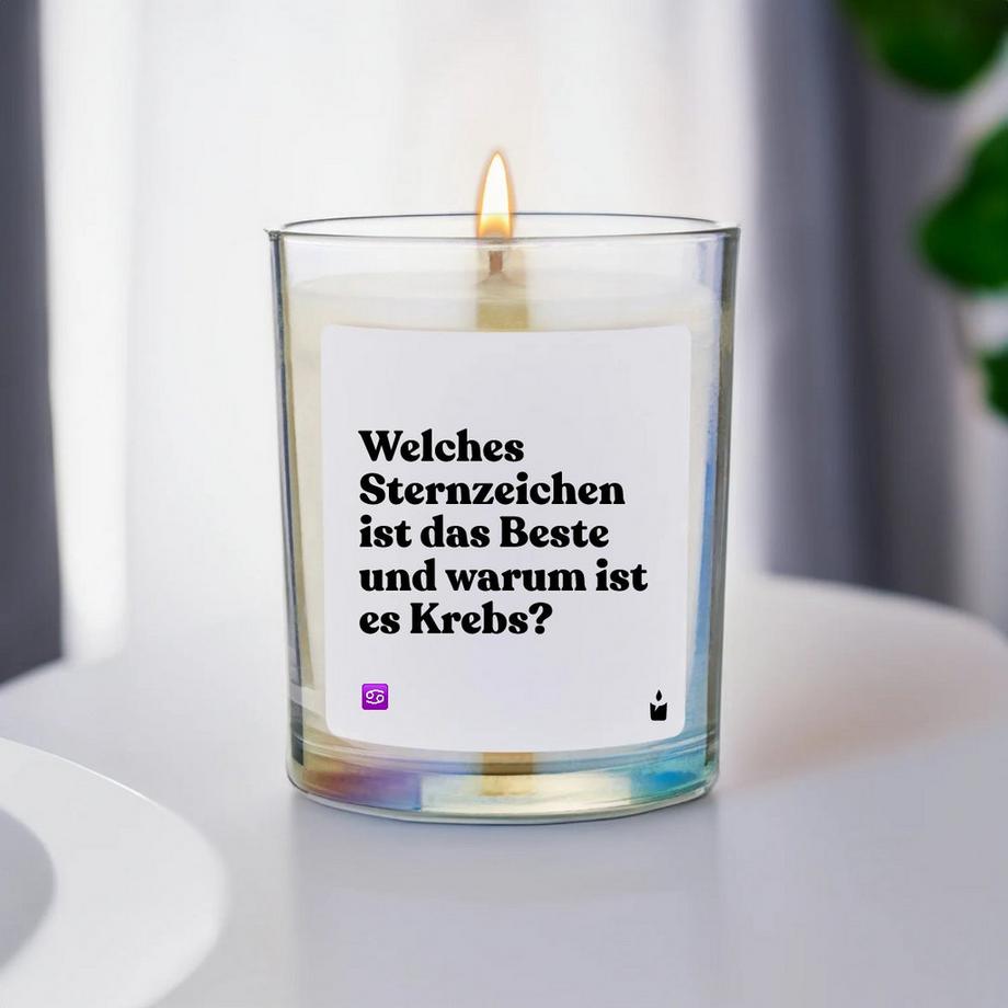 CandleHand Duftkerze Woody Welches Sternzeichen ist das Beste und warum ist es Krebs?  
