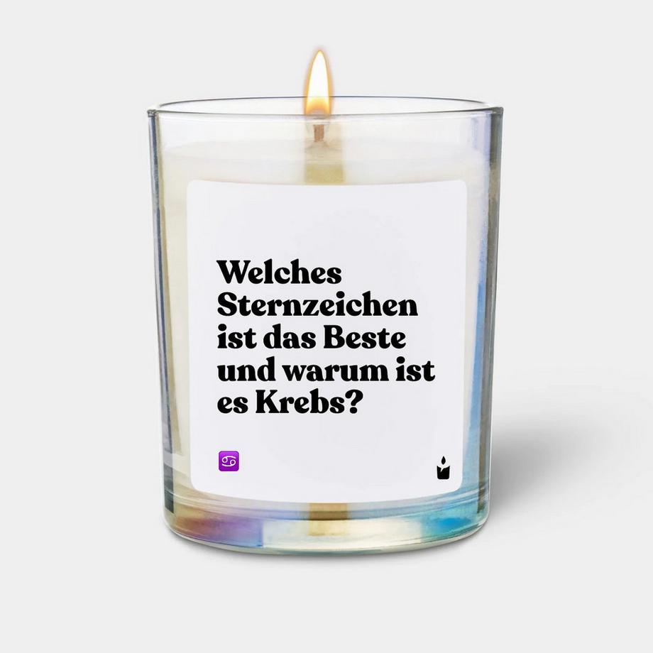 CandleHand Duftkerze Woody Welches Sternzeichen ist das Beste und warum ist es Krebs?  