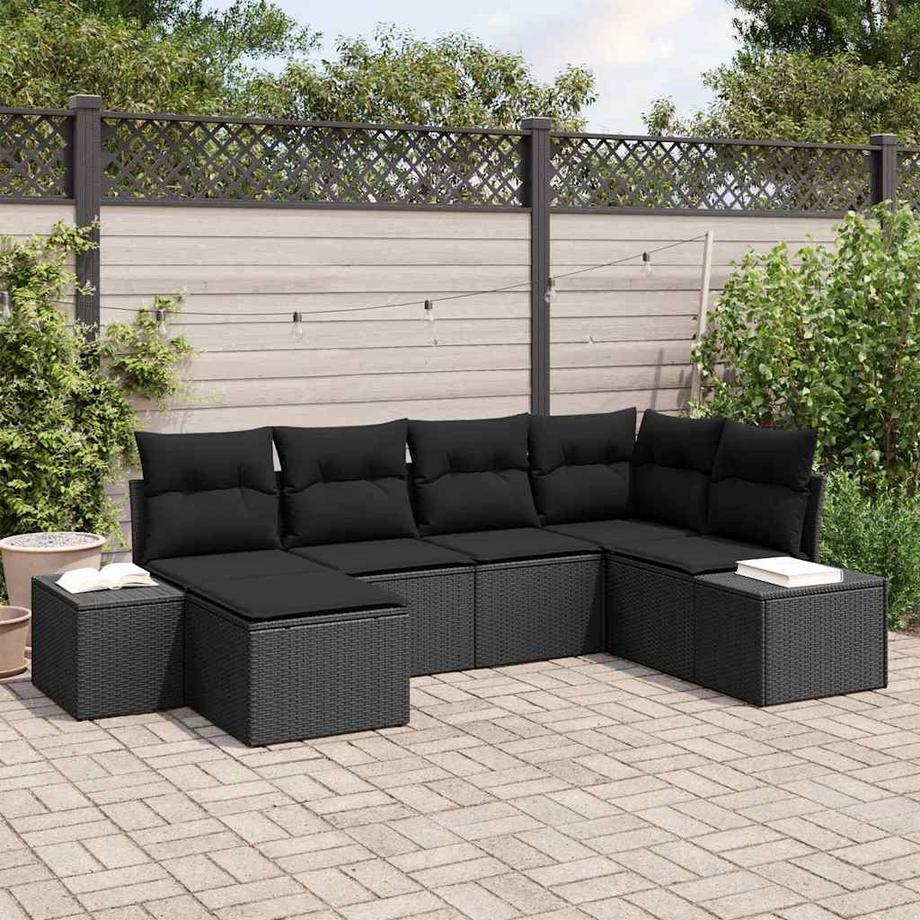VidaXL Mobilier de jardin poly rattan  