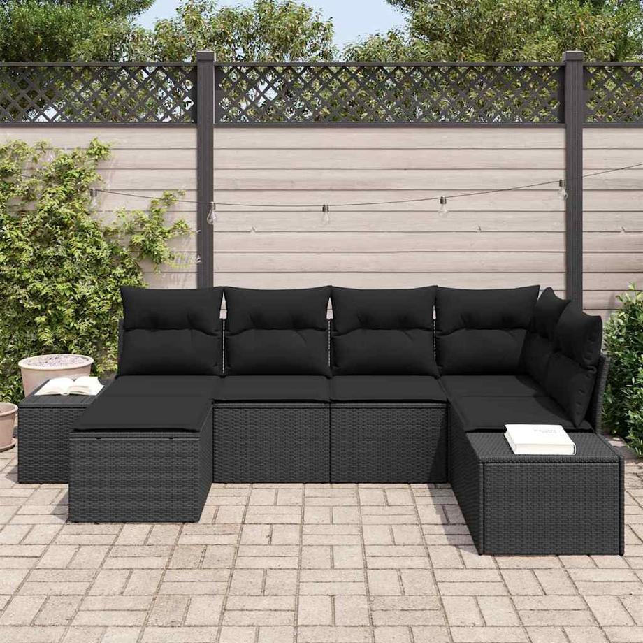 VidaXL Mobilier de jardin poly rattan  