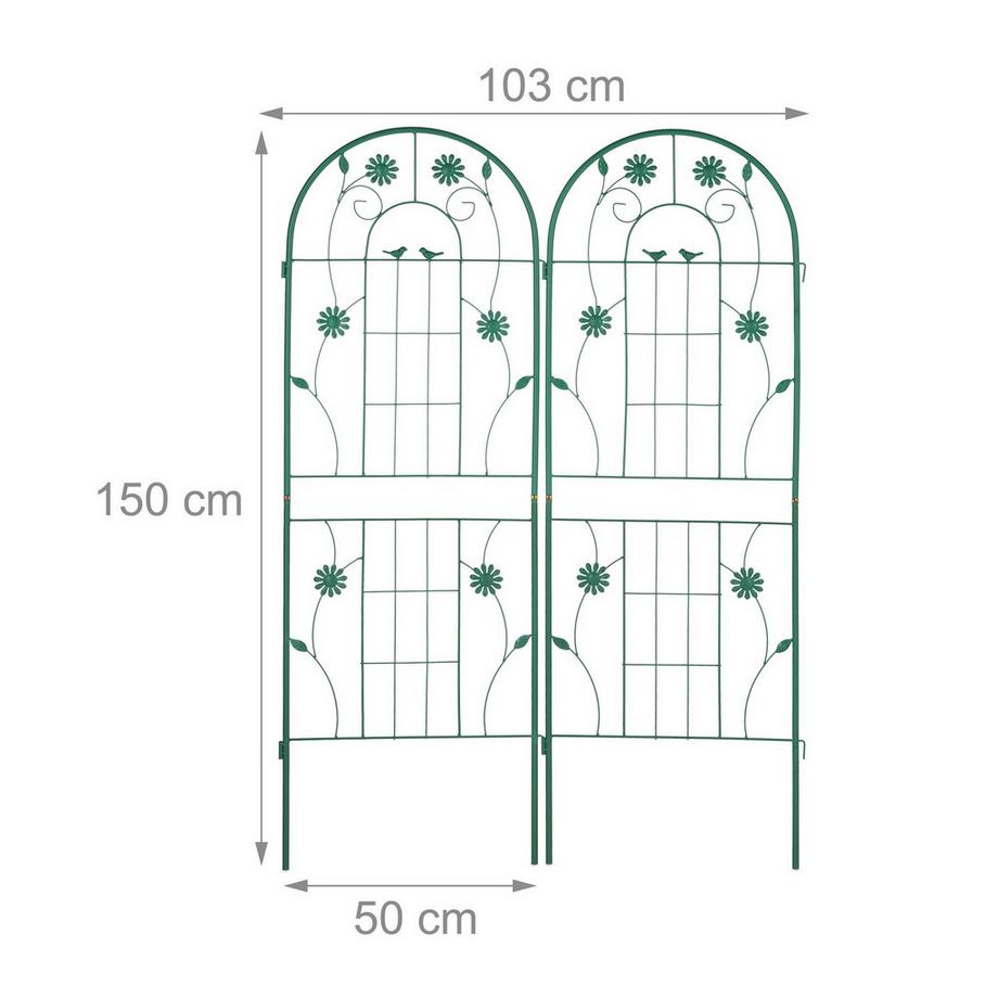 B2X Rankgitter 150 cm 2er Set  