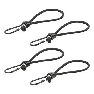 Pricenet  Clé pour tente élastique noire avec crochet 4 pièces sous blister 