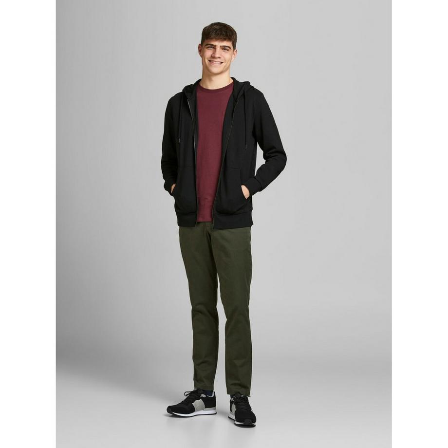 JACK & JONES Basic Zip Hood Felpa con Cappuccio  