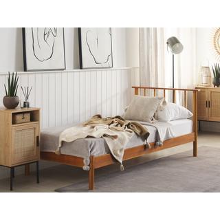 Beliani Letto con rete a doghe en Legno di pino Scandinavo BARRET  