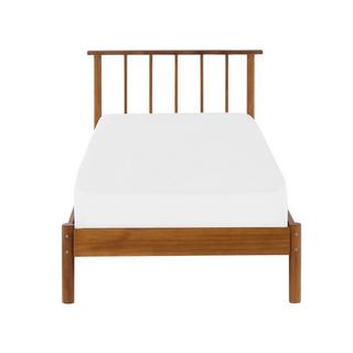 Beliani Letto con rete a doghe en Legno di pino Scandinavo BARRET  