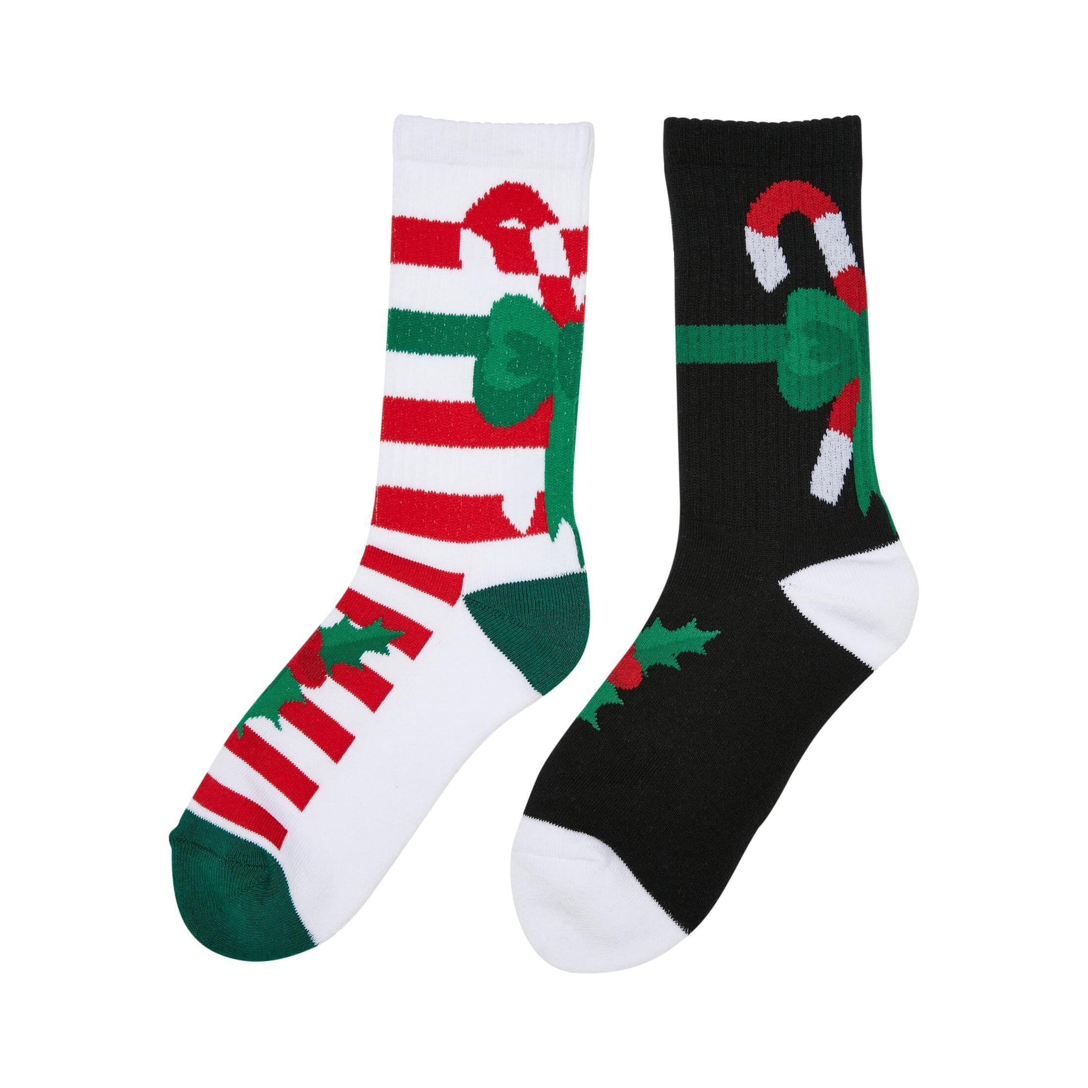 URBAN CLASSICS  socken fancy x-mas candy (x2) 