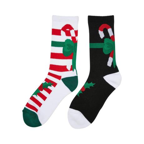 URBAN CLASSICS  socken fancy x-mas candy (x2) 