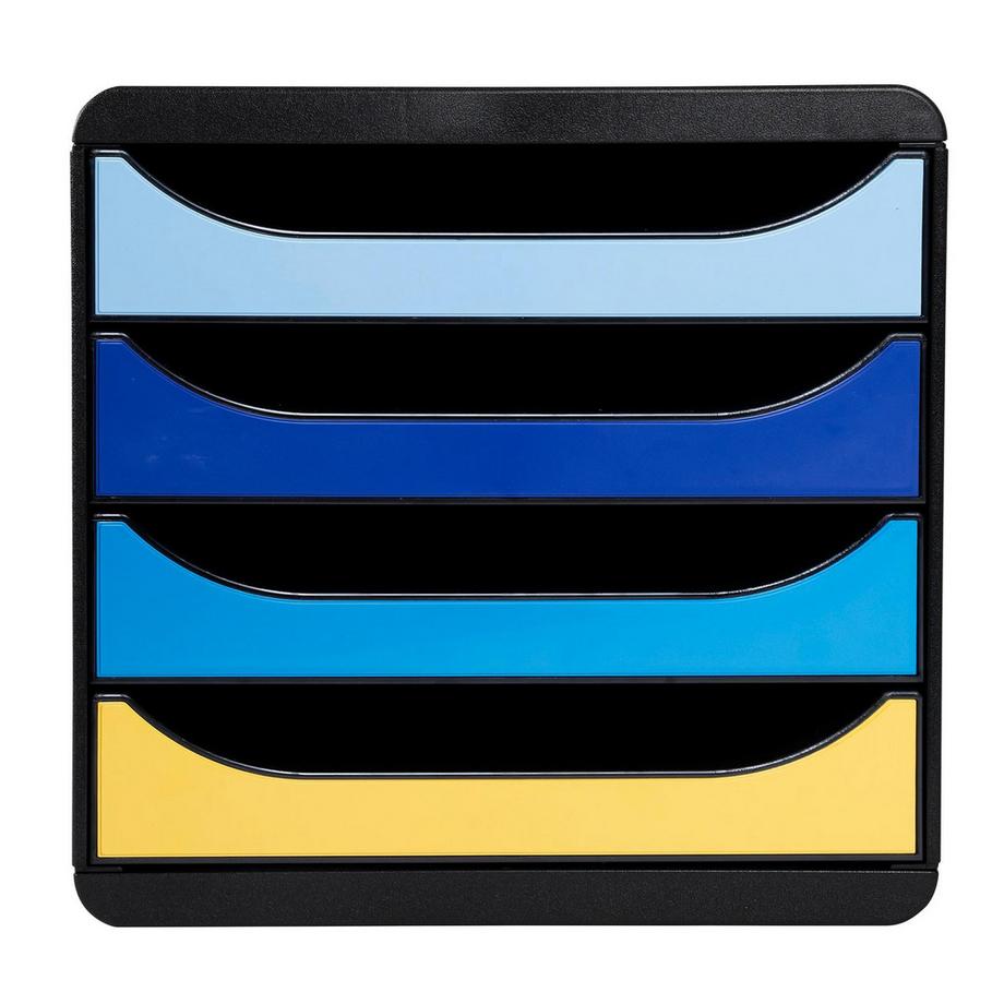 Exacompta Cassettiera Big Box 4 cassetti Bee Blue  