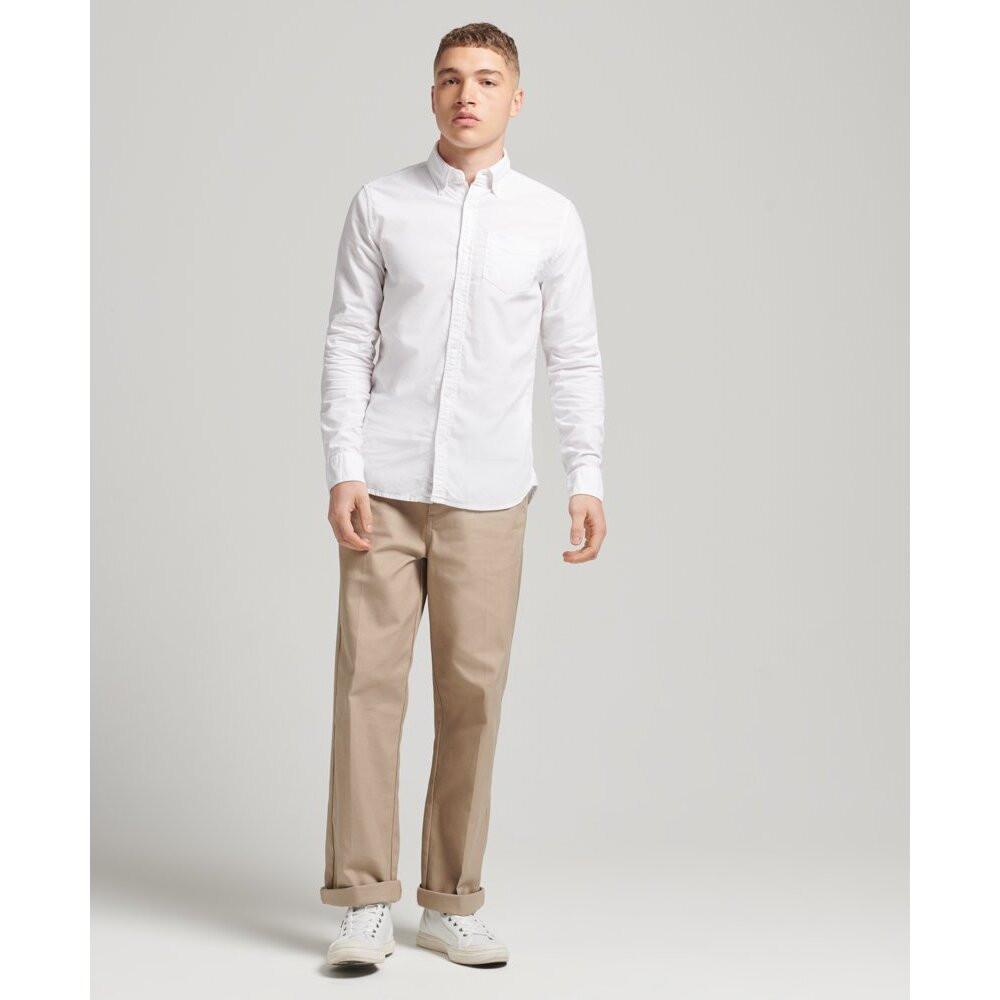 Superdry Langarm Bio-Baumwolle Oxford Hemd  