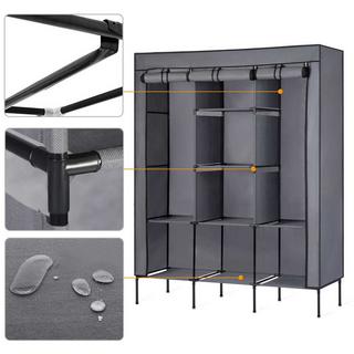 B2X Textilgarderobe Massido - Graphit  