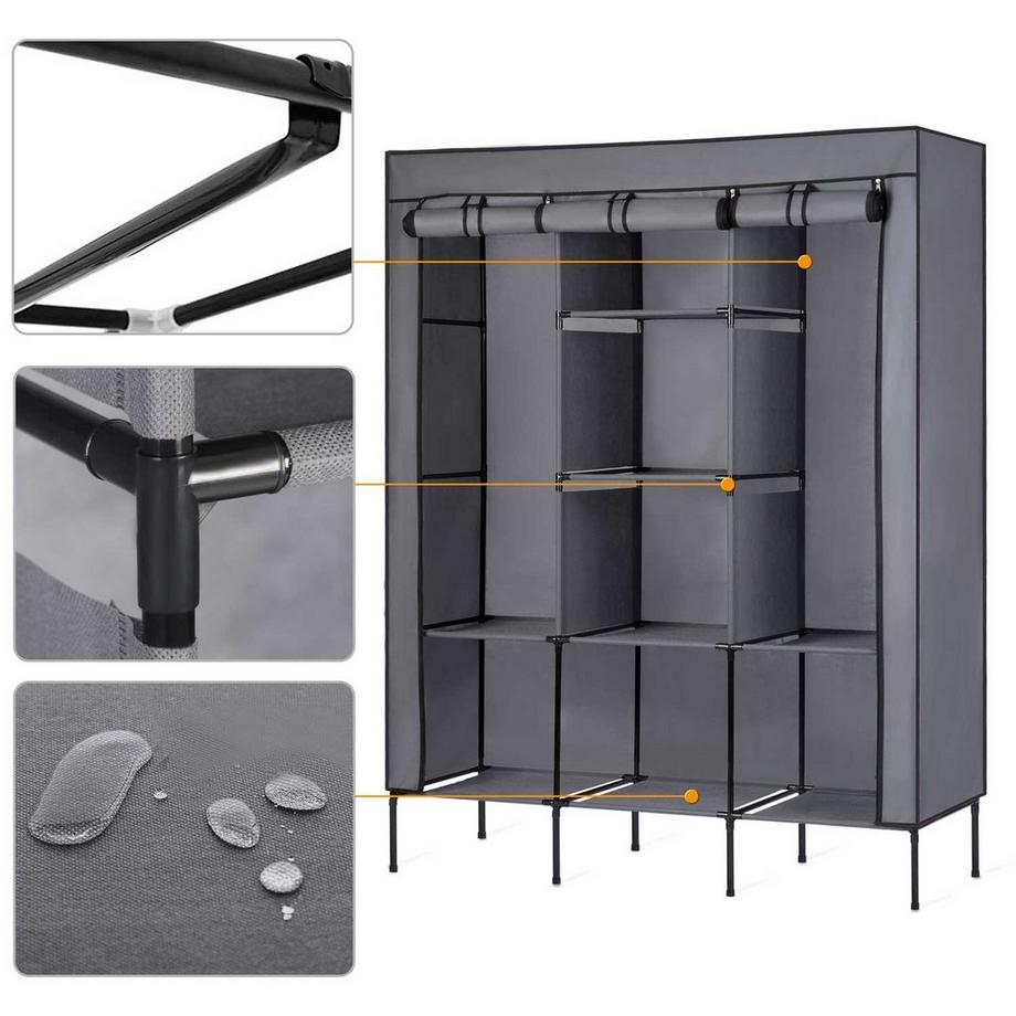 B2X Armoire textile Massido - Graphite  