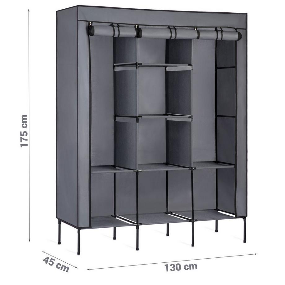 B2X Armoire textile Massido - Graphite  
