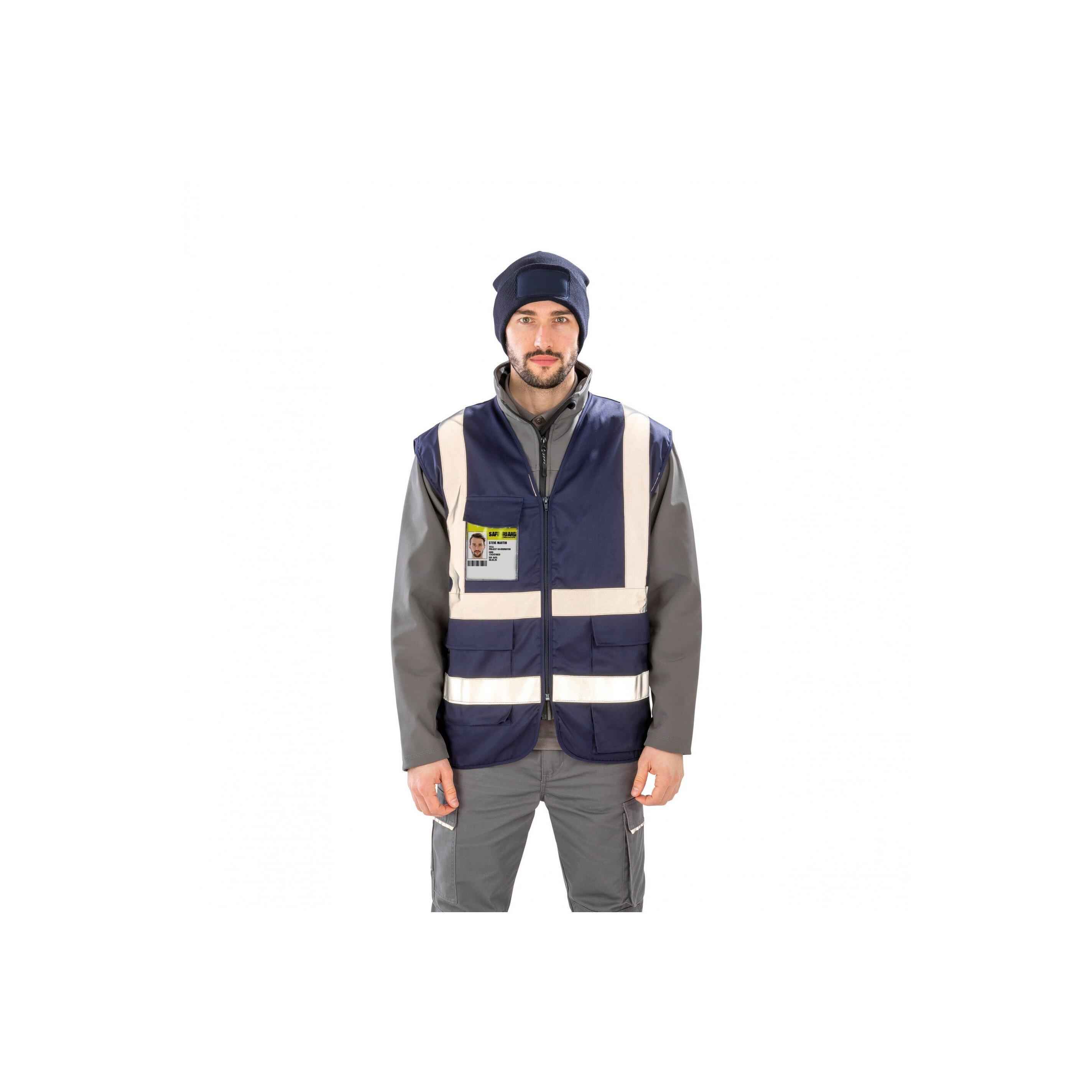 Result  gilet di sicurezza con cerniera 