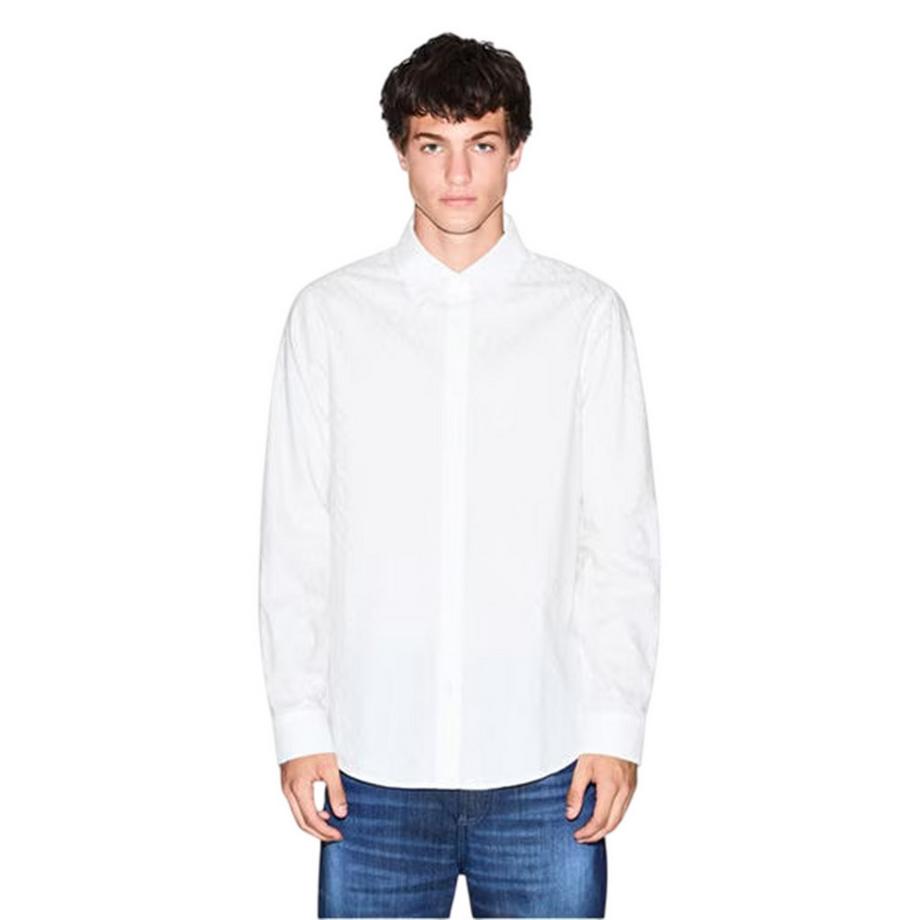Armani Exchange  Camicia Struttura Collare A Punta 