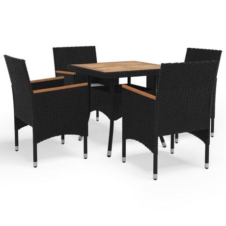 VidaXL set da pranzo da giardino Polirattan  