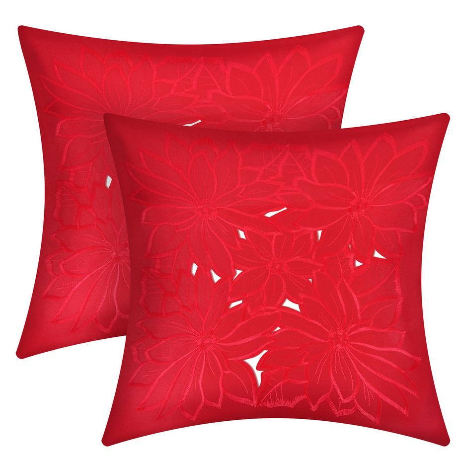 Avizar 2 Stk. Kissenbezüge Blumenmuster  