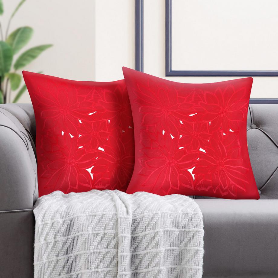 Avizar 2 Stk. Kissenbezüge Blumenmuster  