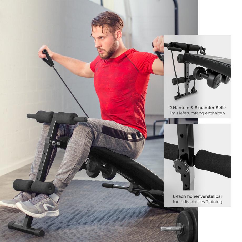 Tectake  Panca per gli addominali Cuttler 