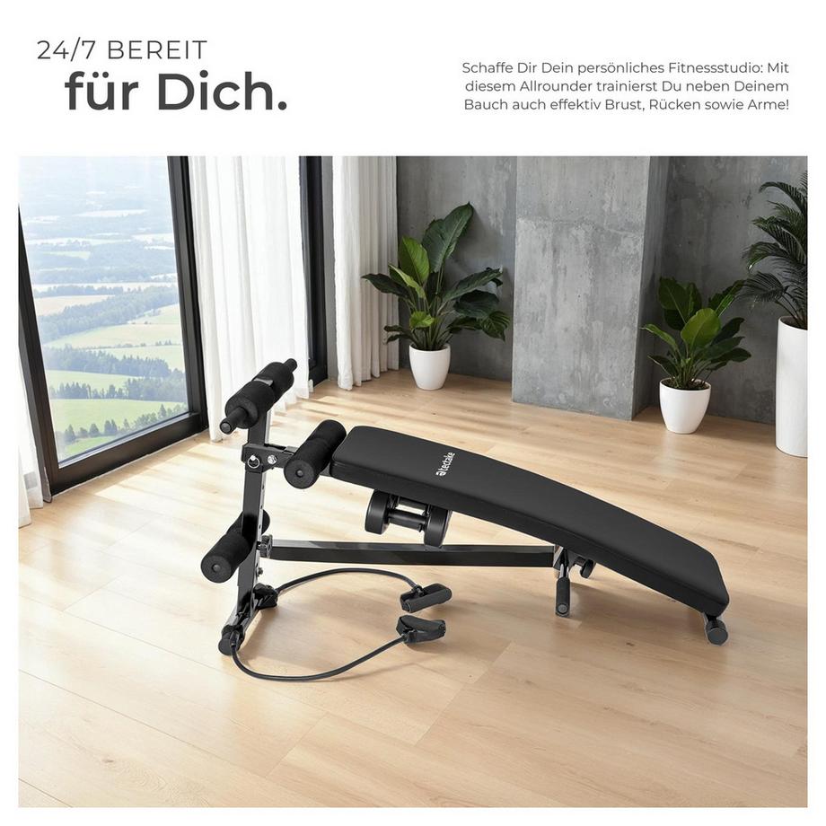 Tectake  Panca per gli addominali Cuttler 