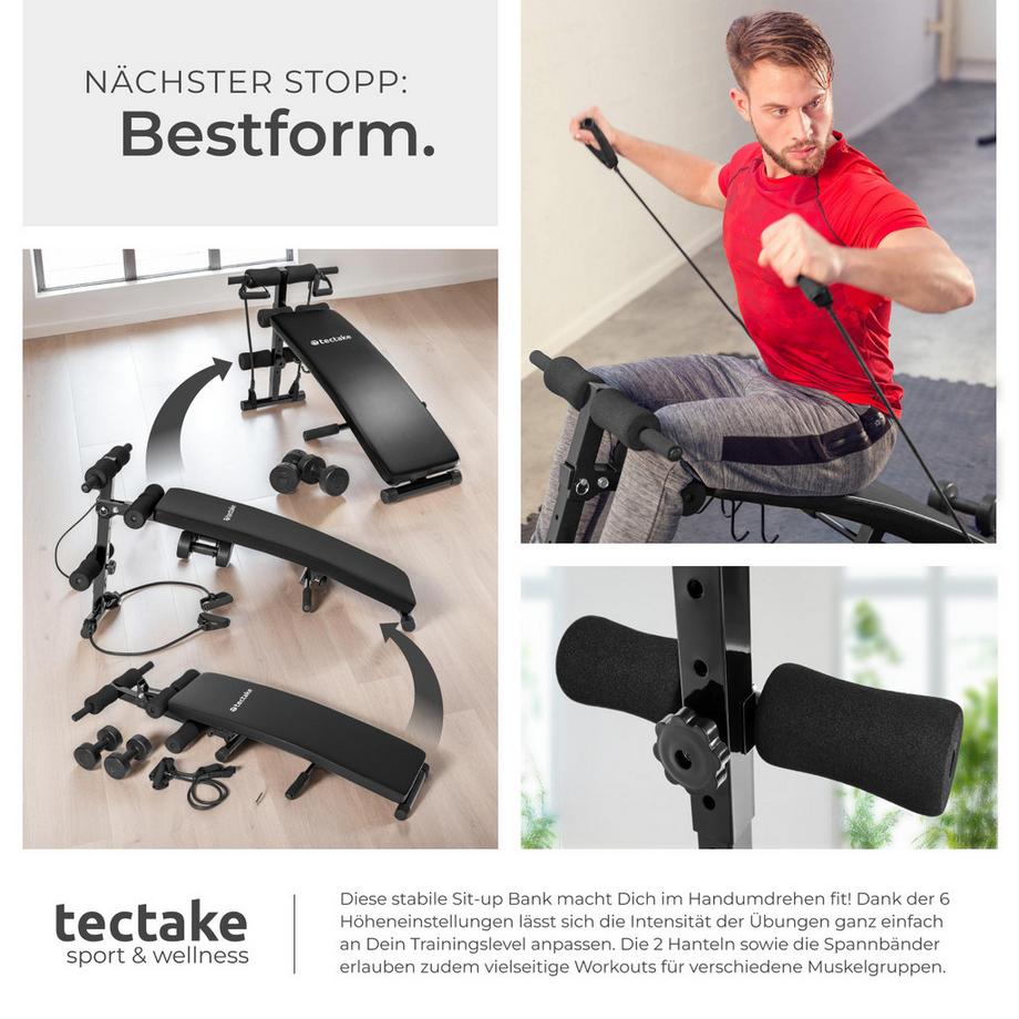 Tectake  Banc abdominaux Cuttler 