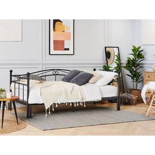 Beliani Bett mit Lattenrost aus Stahl Modern TULLE  