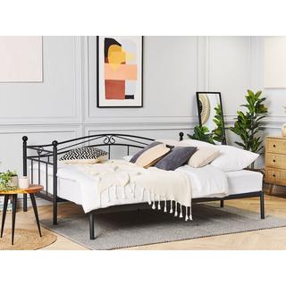 Beliani Bett mit Lattenrost aus Stahl Modern TULLE  