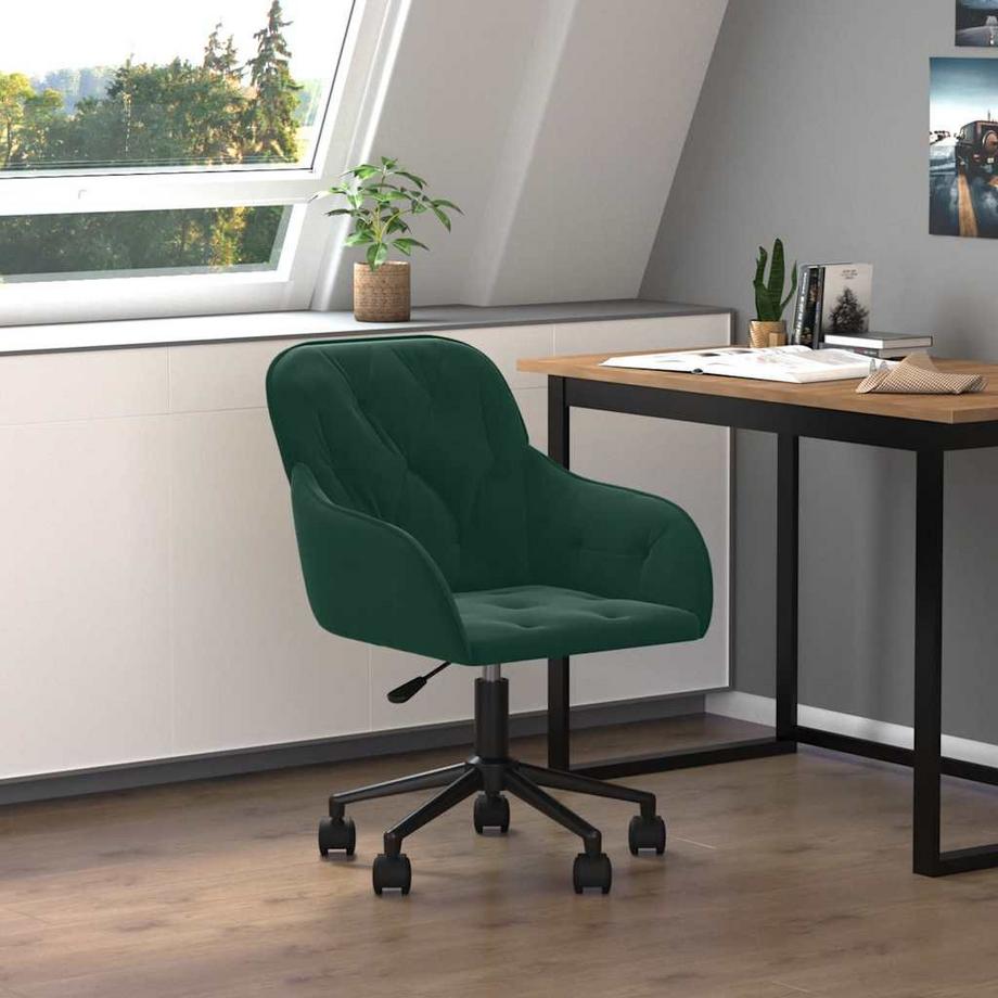 VidaXL Chaise de bureau velours  