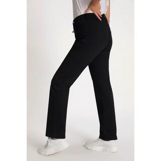 Ulla Popken  Pantalon Mony, collection Basic. Teinture grand teint longue durée. Coupe carotte 