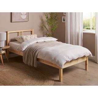 Beliani Letto con rete a doghe en Legno di pino Scandinavo VANNES  